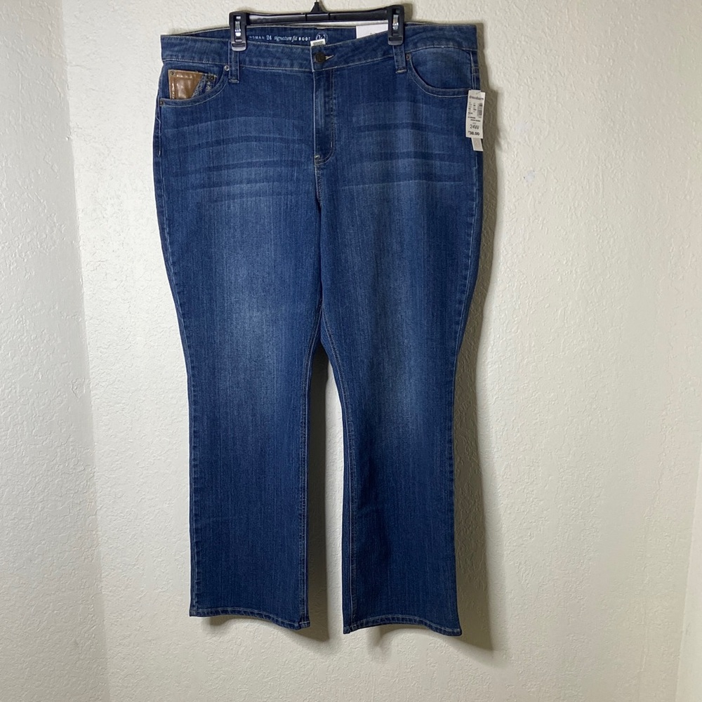 Dress Barn Dark Blue Boot Cut Jeans